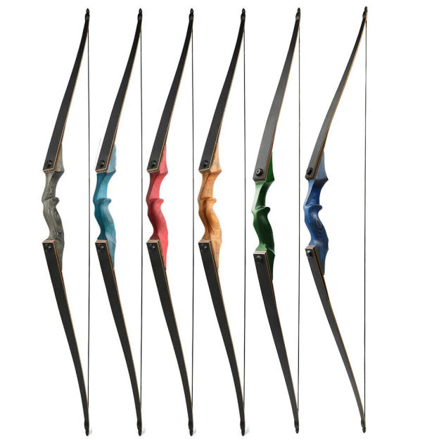 Black Hunter Hunting Longbow for Adult 60 inch 20-60lbs RH LH Target