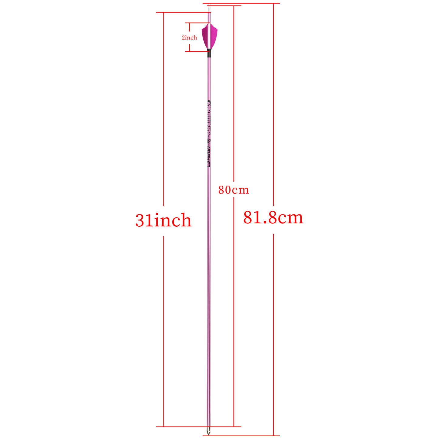 Pure Carbnon Arrows ID4.2mm SP400-1000 Compound Bow Recurve Bow 