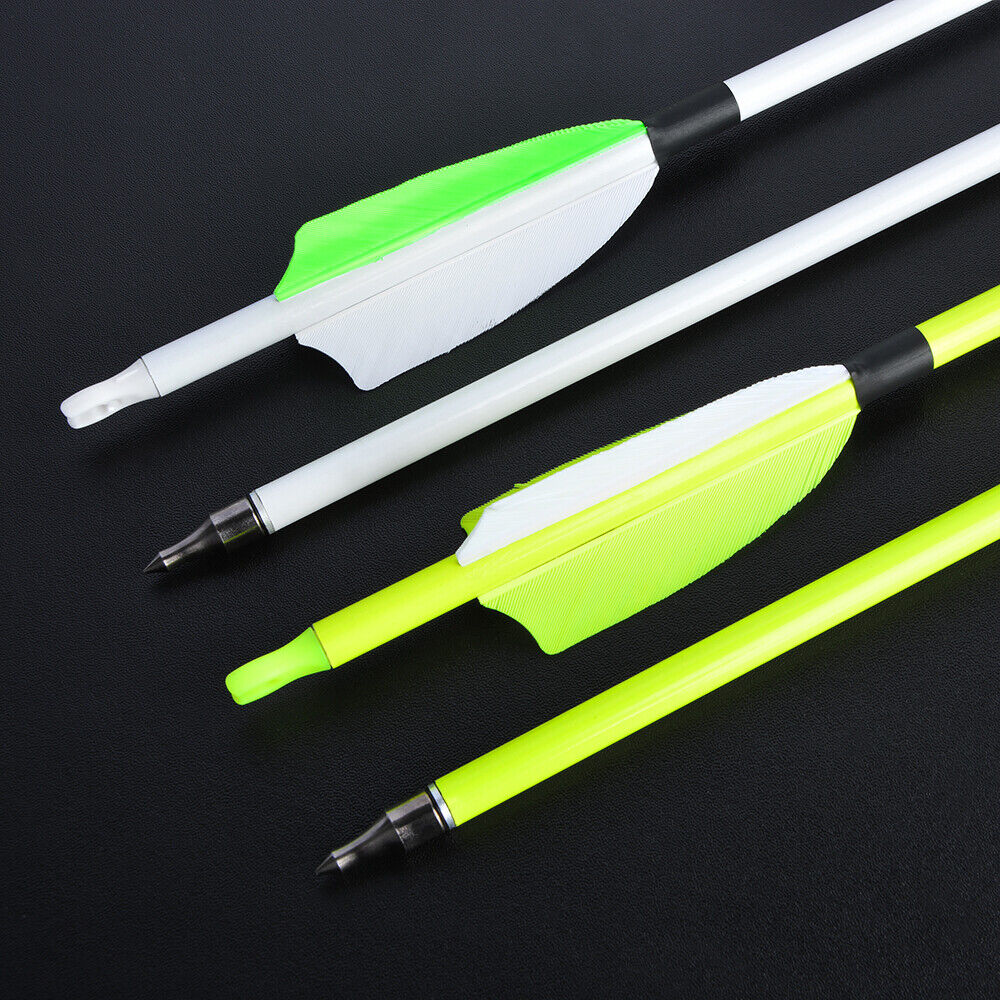 30 inch Archery Carbon Arrows Turkey Feather Spine 500