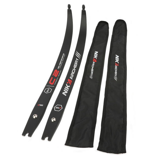 NIKA C2 ILF Limb H25-68inch Recurve Bow Carbon Limbs 12-46lbs
