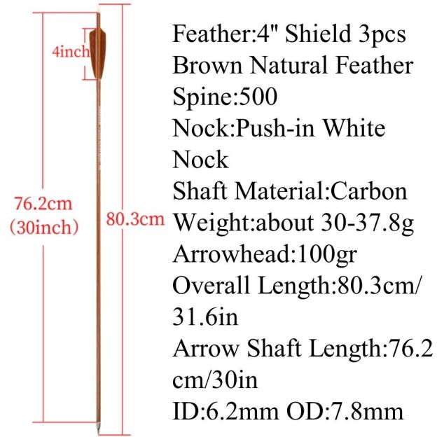 62'' One-Piece Traditional Recurve Bow Longbow Wooden 30-60lbs 