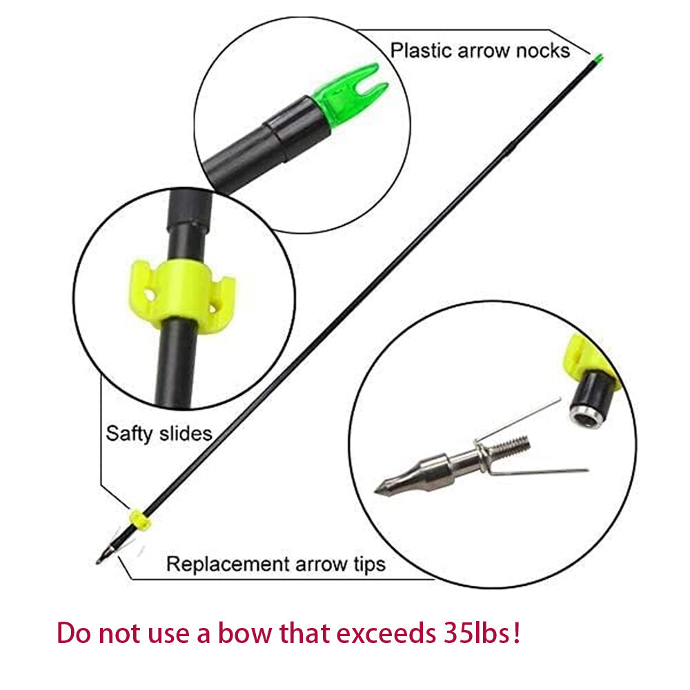 62" Traditional Takedown Recurve Bow Fishing Set Hunting RH