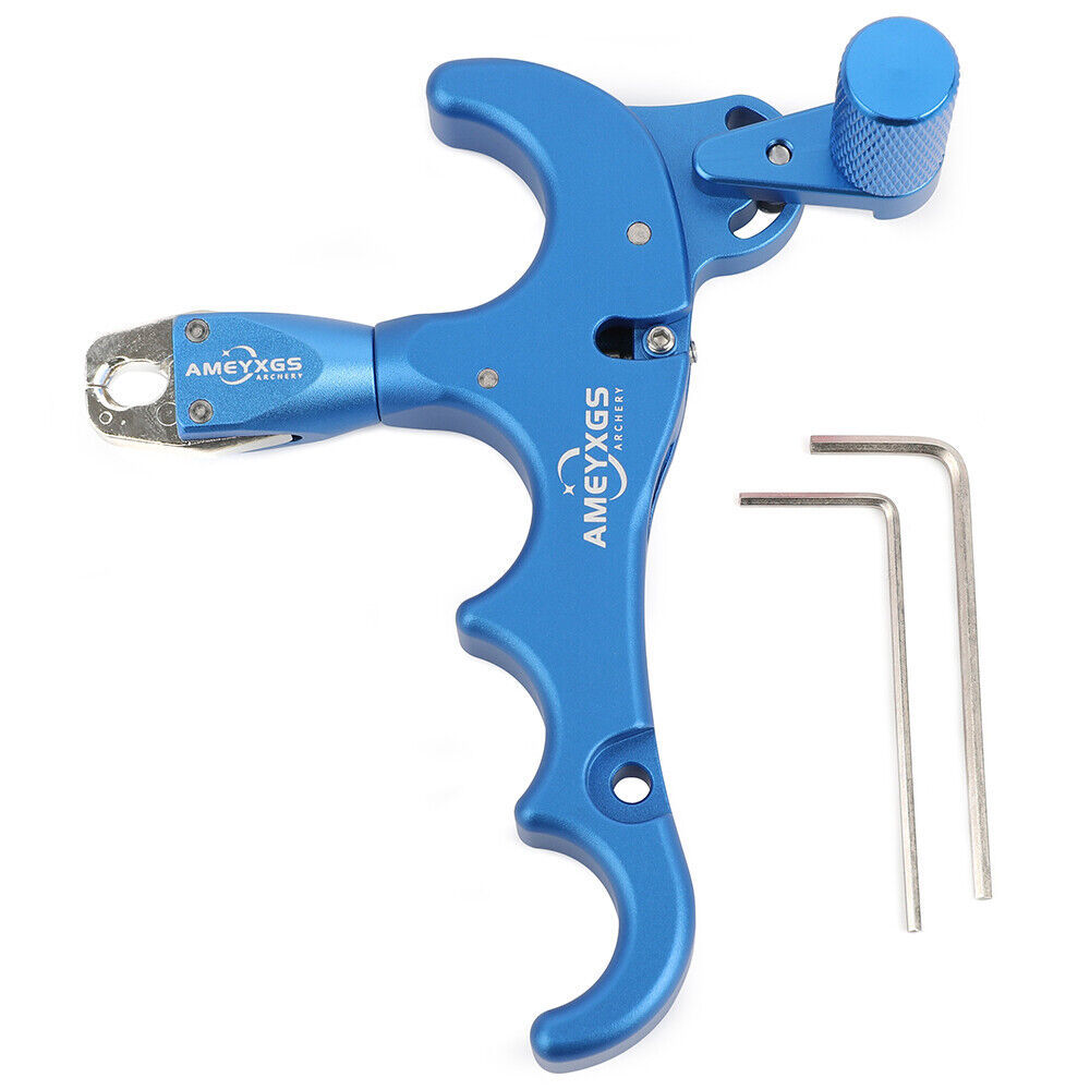Compound Bow Release Aids 4 Finger Thumb Trigger D Loop Ring  RH LH