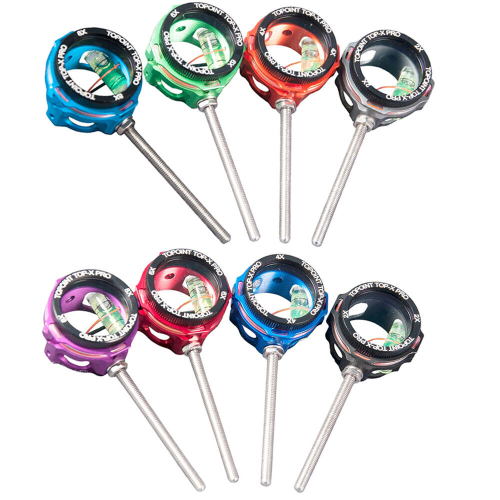 TOPOINT ARCHERY TP8710 Pro Compound Bow Sight Scope With Lens