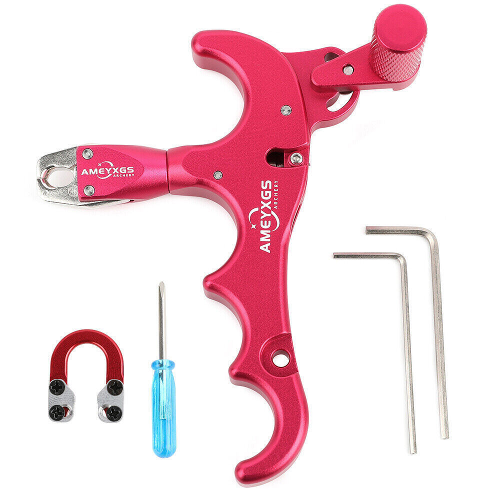 Compound Bow Release Aids 4 Finger Thumb Trigger D Loop Ring  RH LH