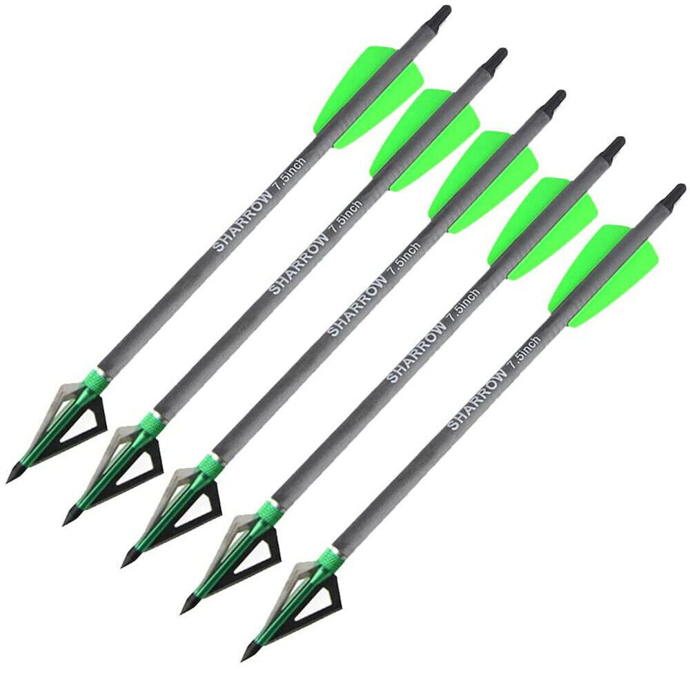 Carbon Arrows Bolt 7.5" 15" Broadhead Field Archery Mini Bow Hunting