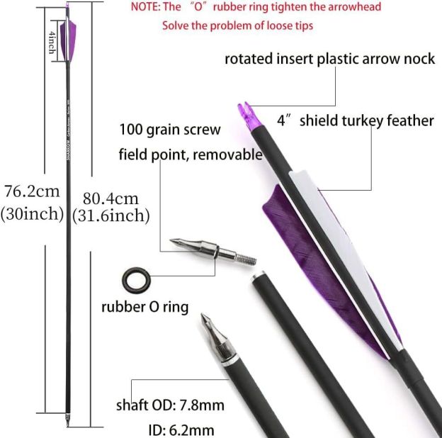 62" Takedown Recurve Bow 30-60lbs Wooden Riser American Hunting