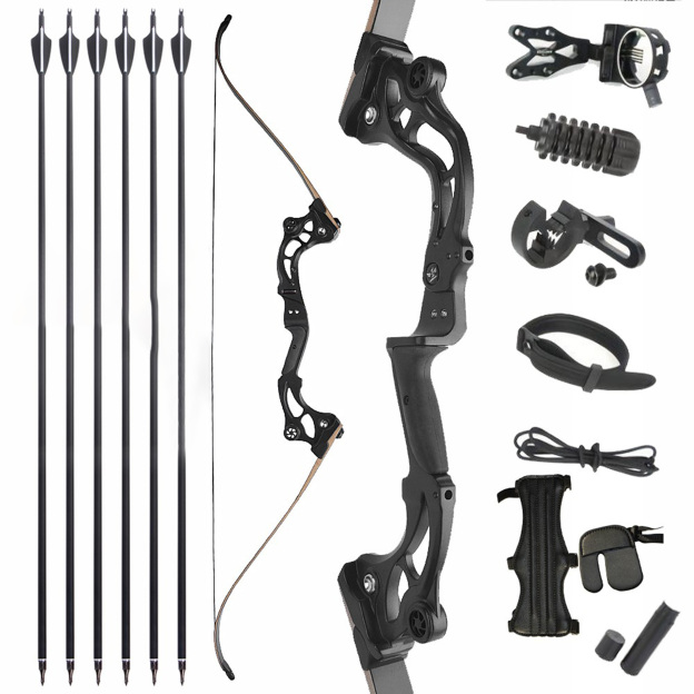 JUNXING F163 Takedown Hunting Recurve Bow Kit 62" 50lbs