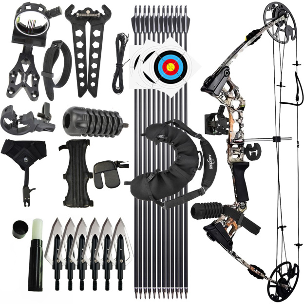 Junxing X8 Hunting Compound Bow Set Adjustable 20-70lb LH RH