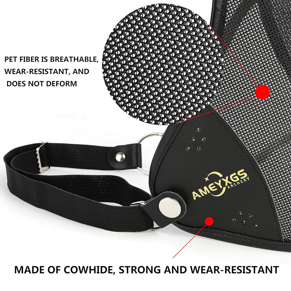 Archery Chest Guard Cowhide Protector Gear Bow Target Shooting