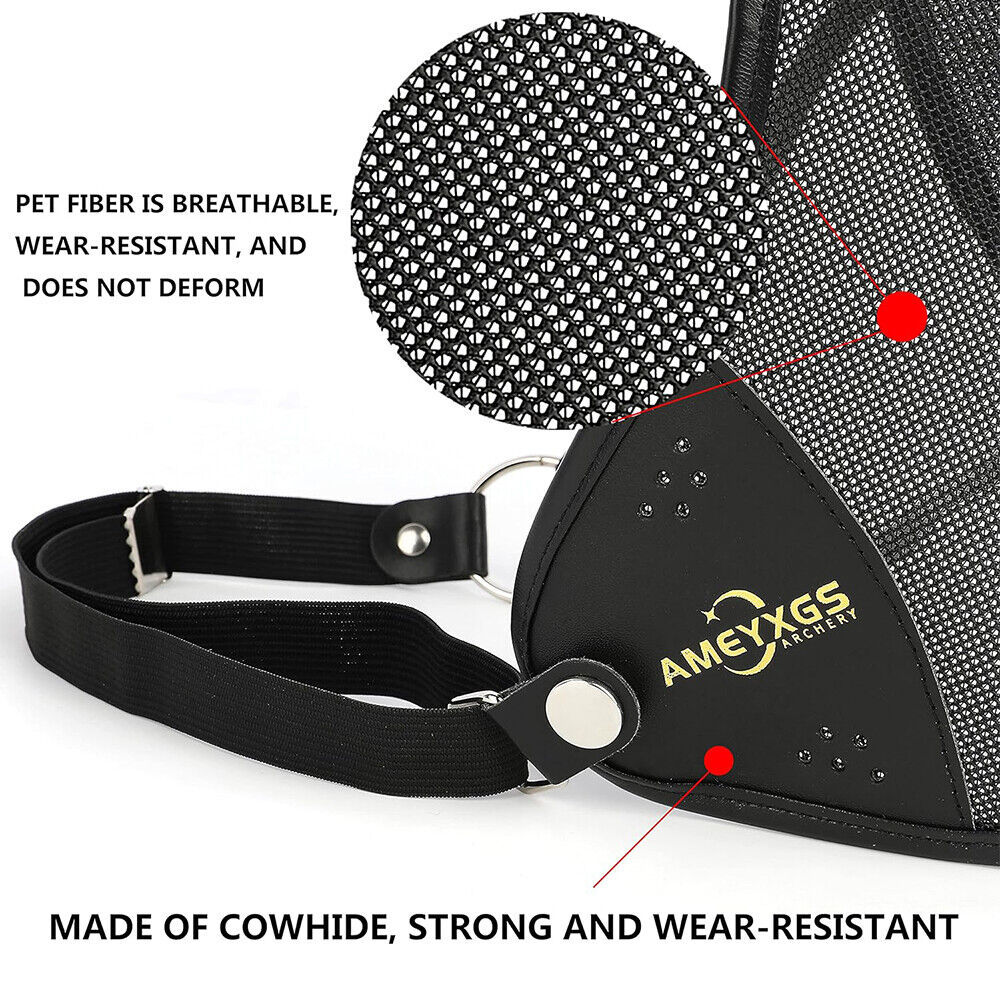 Archery Chest Guard Cowhide Protector Gear Bow Target Shooting
