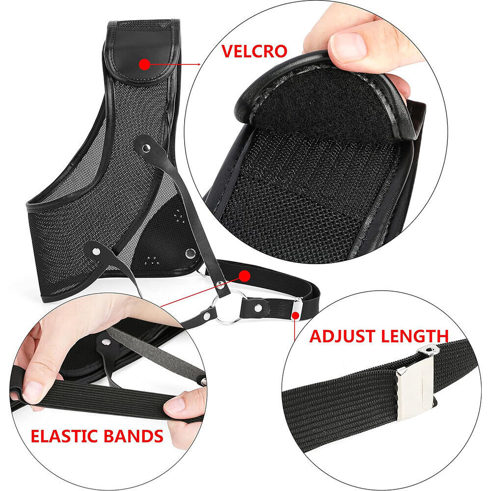 Archery Chest Guard Cowhide Protector Gear Bow Target Shooting