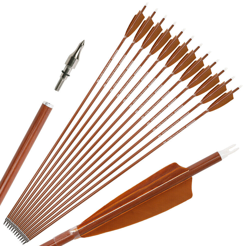 62'' One-Piece Traditional Recurve Bow Longbow Wooden 30-60lbs 