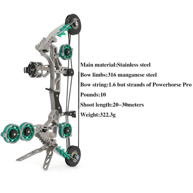 11" Mini Compound Bow Set RH/LH for Hunting Shooting Practice Archery