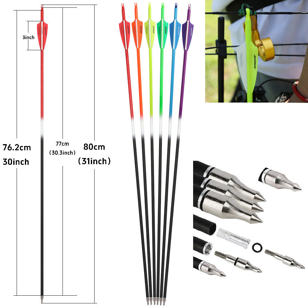 Hunting Compound Bow Arrows Set 30-70lbs Archery Shooting