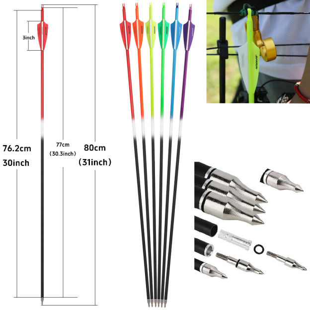 Hunting Compound Bow Arrows Set 30-70lbs Archery Shooting