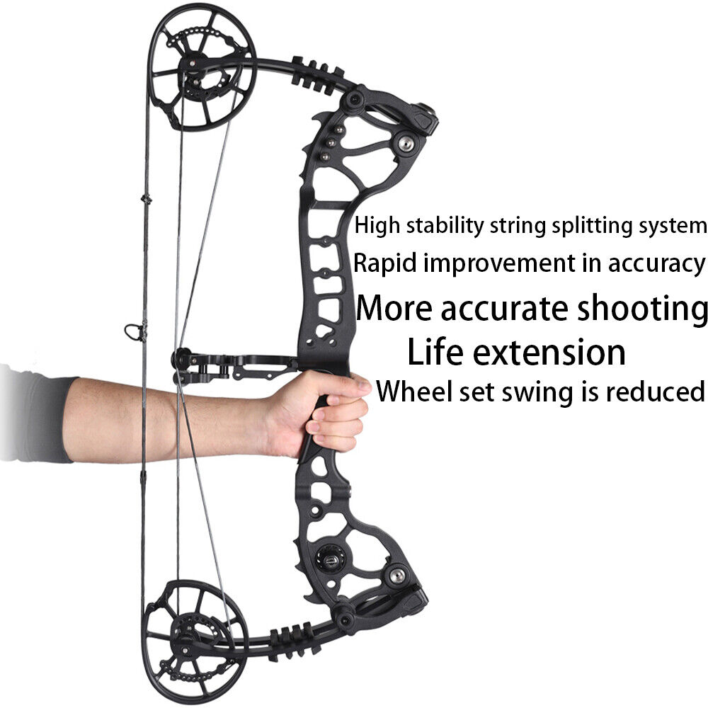 Dual-Use Compound Bow Hunting Bowfishing Steel Ball Arrow RH LH