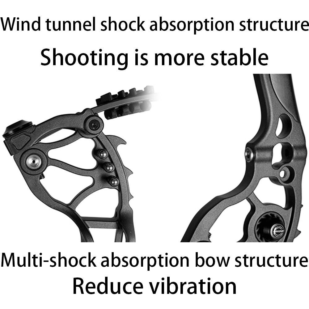 Dual-Use Compound Bow Hunting Bowfishing Steel Ball Arrow RH LH