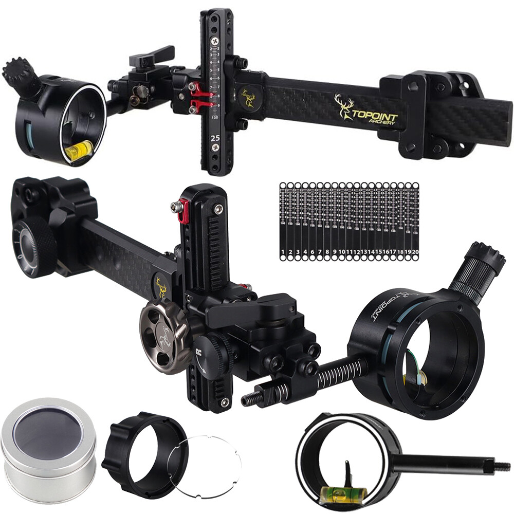 Topoint TX9610 Compound Bow Sight Micro Adjustable Competition Target