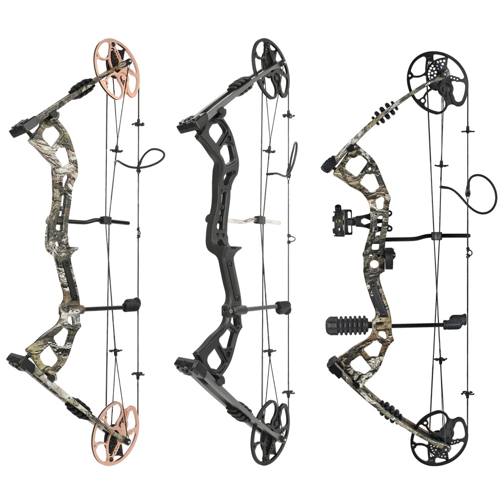 JUNXING M193 Compound Bow Adjustable Hunting Fishing Bow 0-70lbs