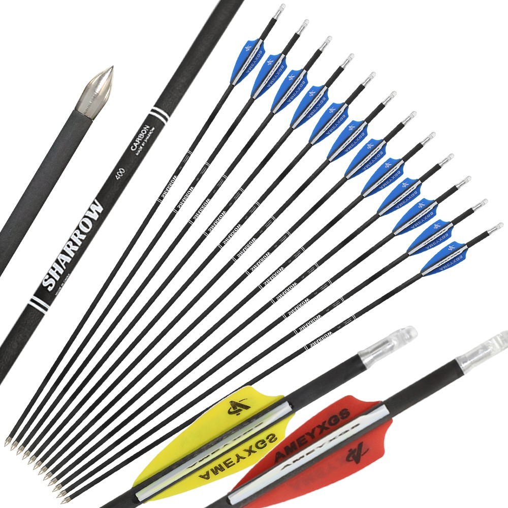 Professional Carbon Arrows 400-1200 Spine Competition & Hunting