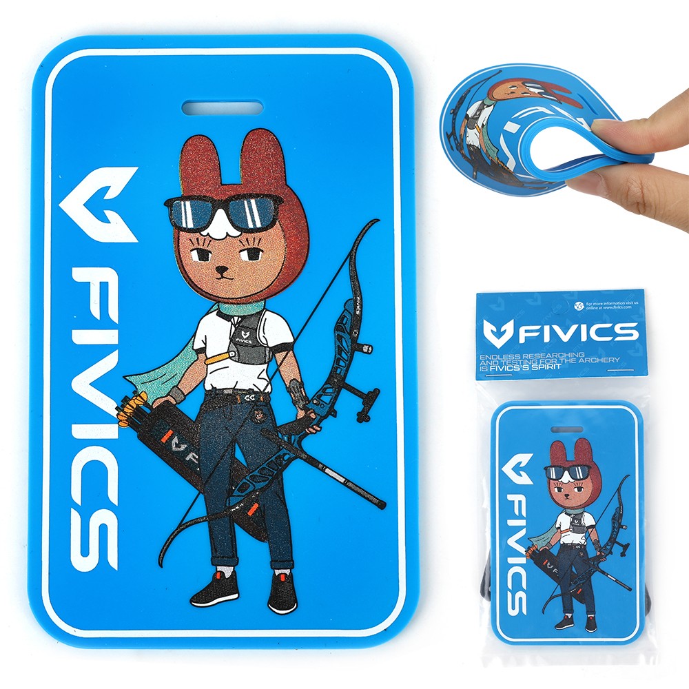 FIVICS Silicone Luggage Tags Premium Archery Brand Identification
