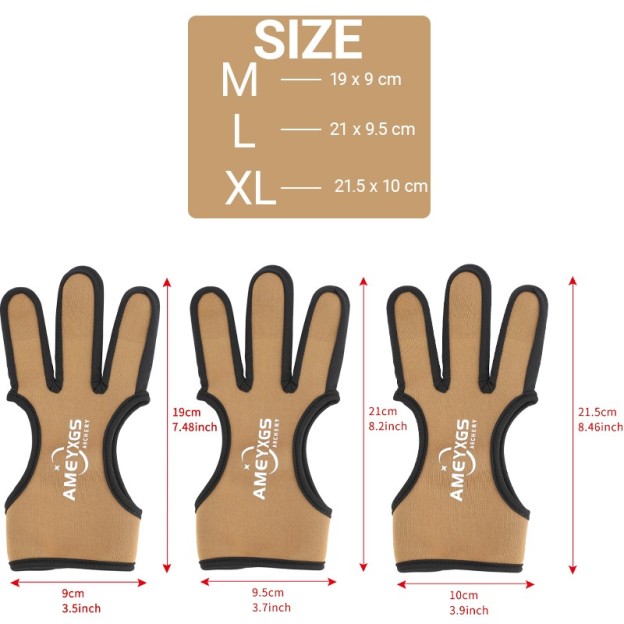 Archery Finger Glove Premium Diving Cloth Finger Protection
