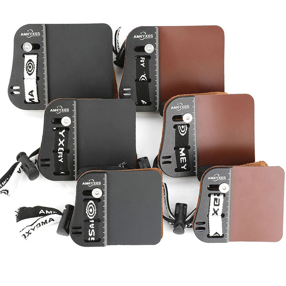 Finger Guard Tab Protector Gear Cow Leather RH LH Recurve Bow Hunting