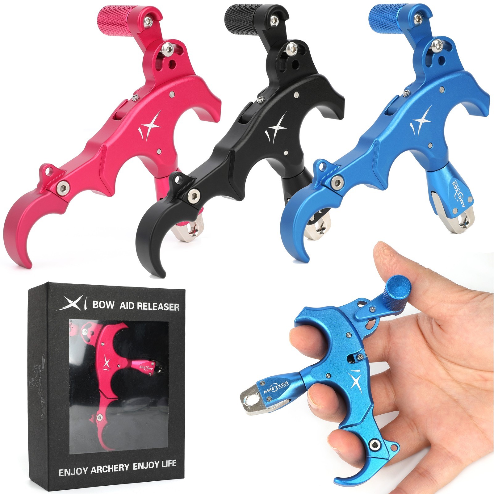 Compound Bow Release Aids 3/4 Finger Thumb Trigger RH LH