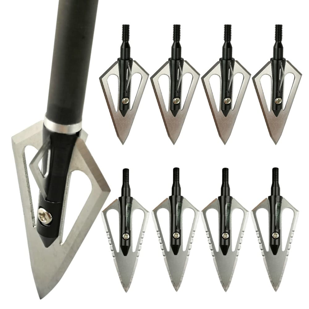 Archery Broadheads 100gr Hunting Arrowhead Arrow Tips