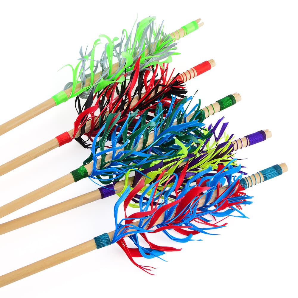  32" Flu-Flu Wooden Arrows Traditional for Recurve and Longbow