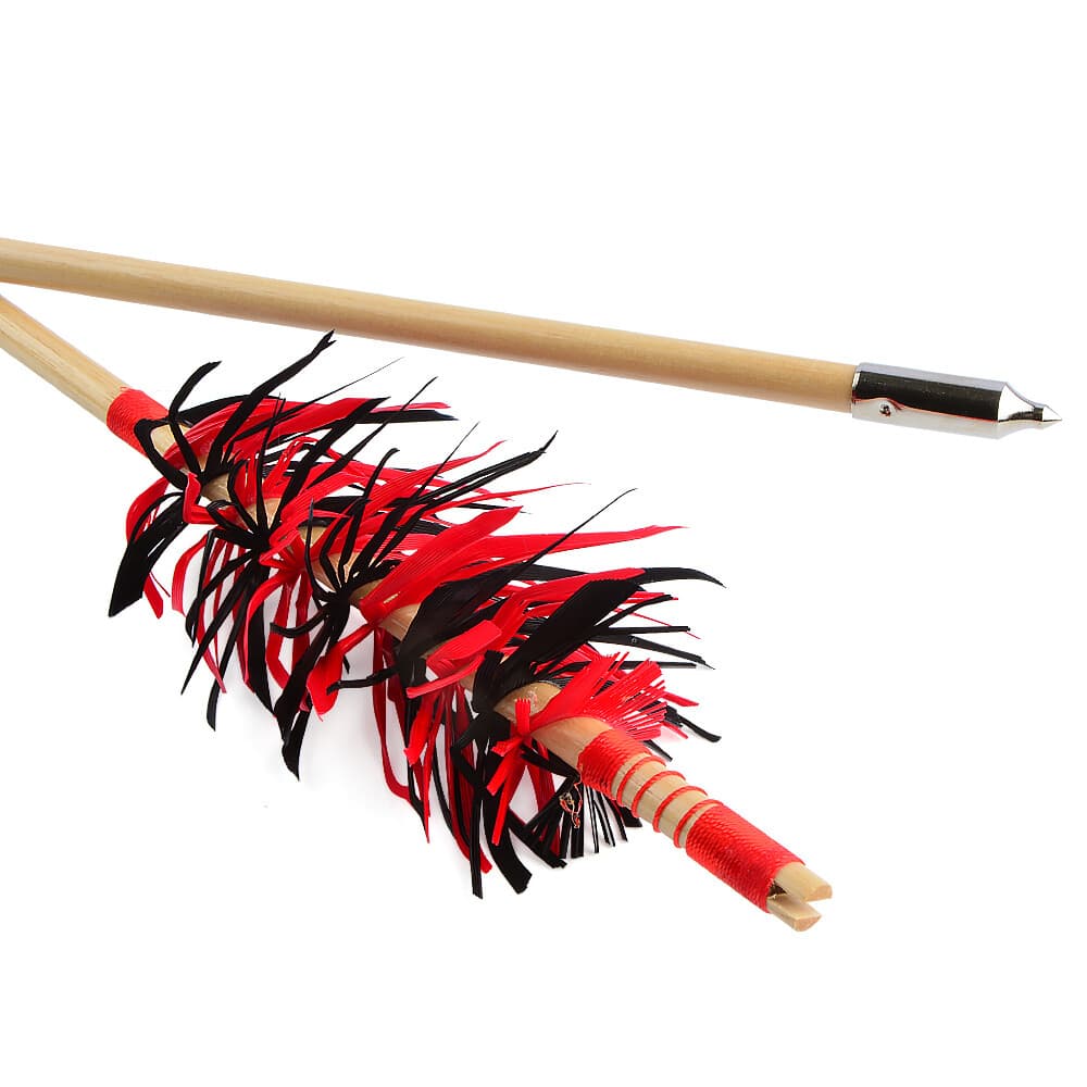  32" Flu-Flu Wooden Arrows Traditional for Recurve and Longbow