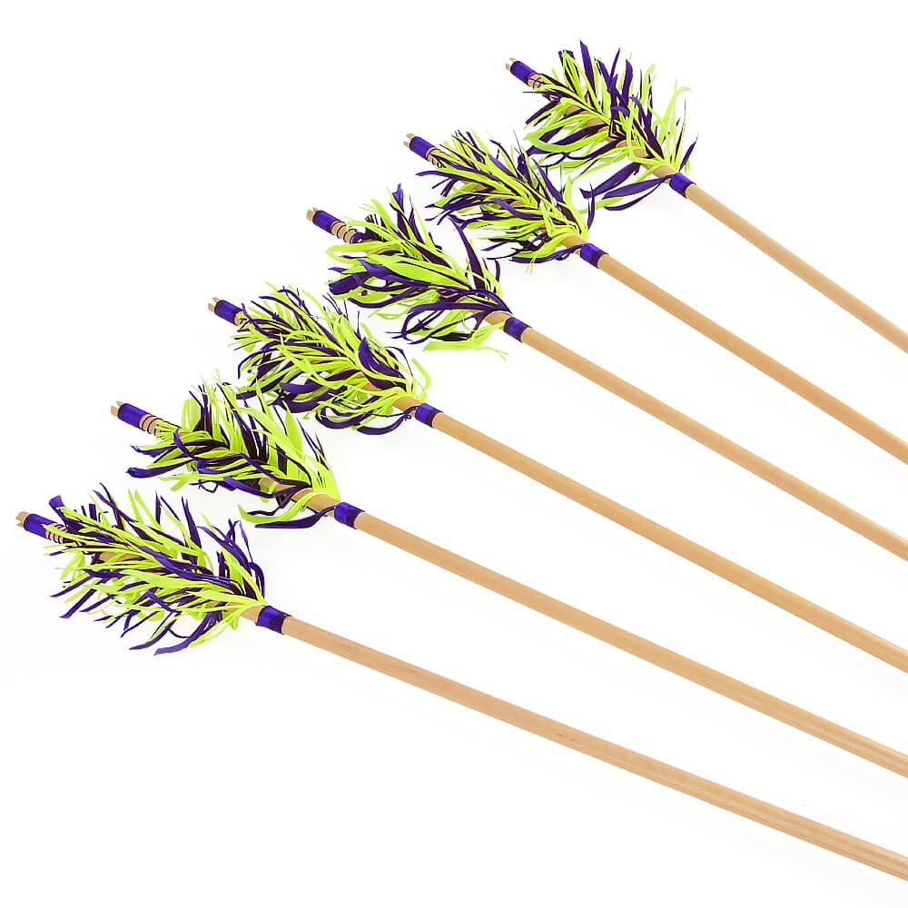  32" Flu-Flu Wooden Arrows Traditional for Recurve and Longbow