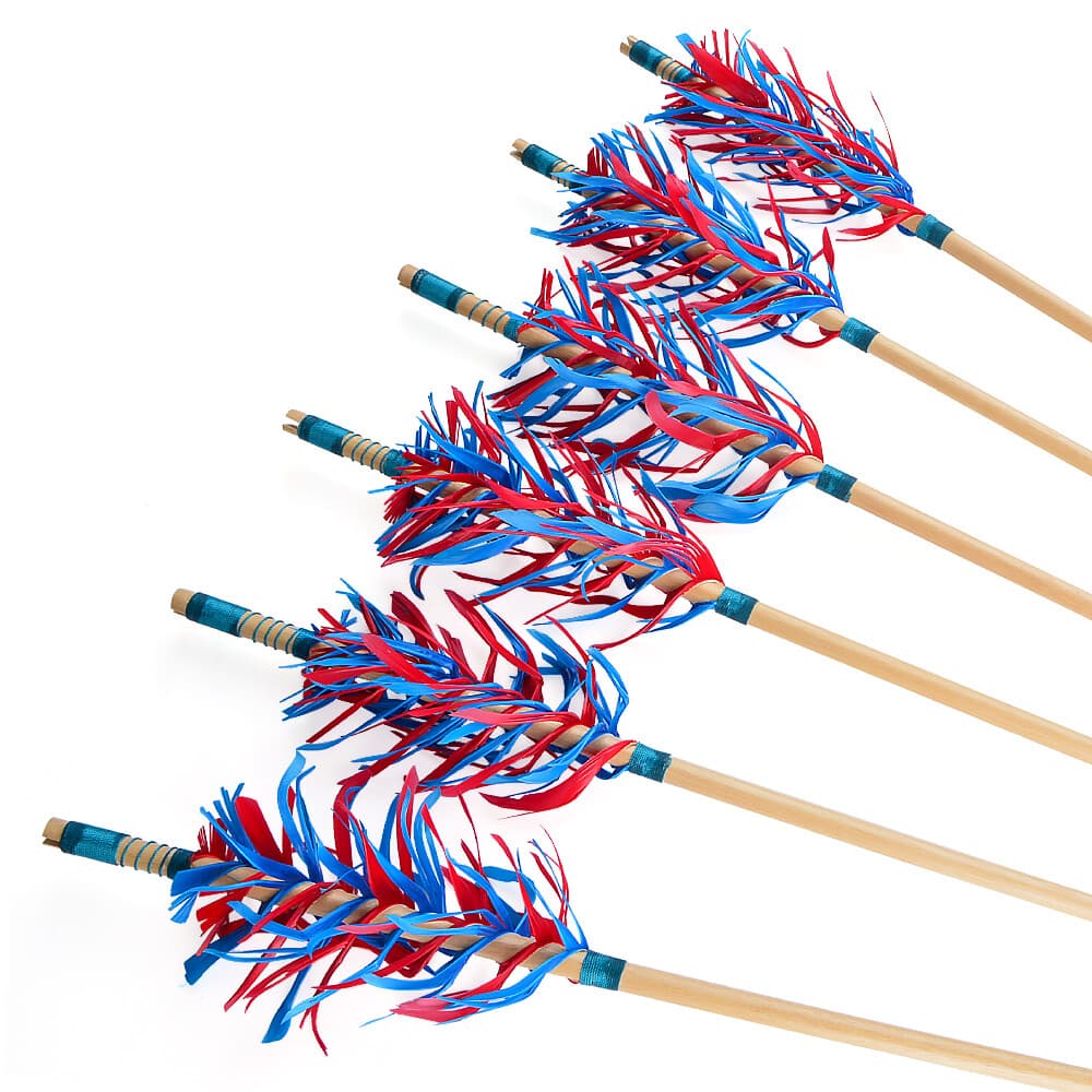  32" Flu-Flu Wooden Arrows Traditional for Recurve and Longbow