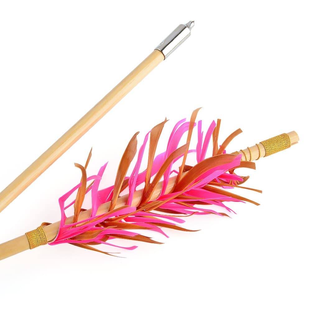  32" Flu-Flu Wooden Arrows Traditional for Recurve and Longbow