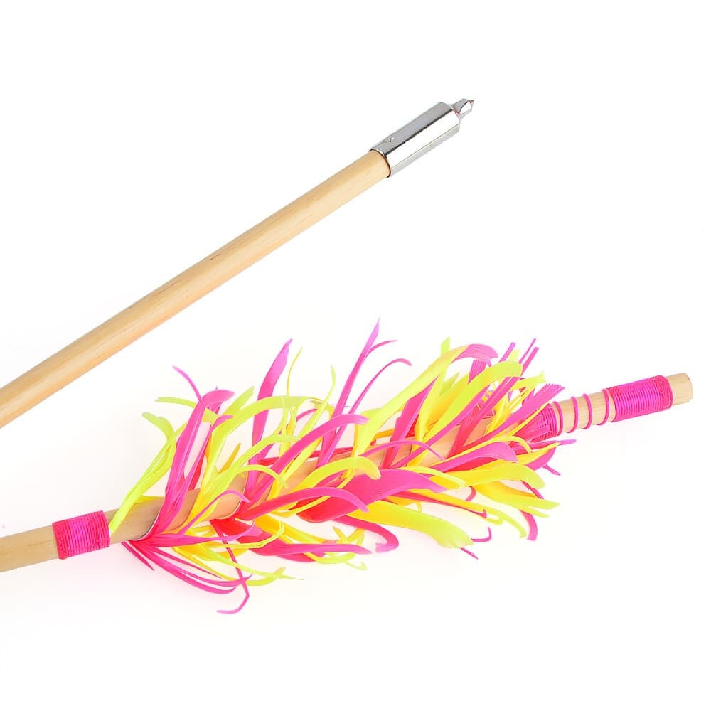  32" Flu-Flu Wooden Arrows Traditional for Recurve and Longbow