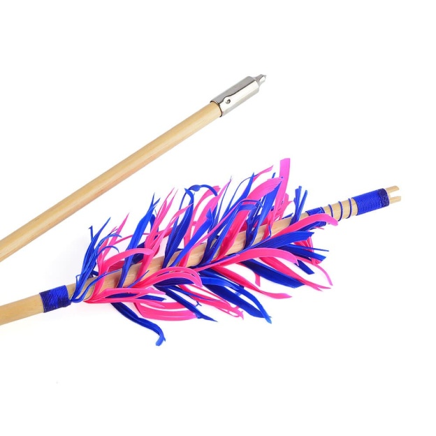  32" Flu-Flu Wooden Arrows Traditional for Recurve and Longbow