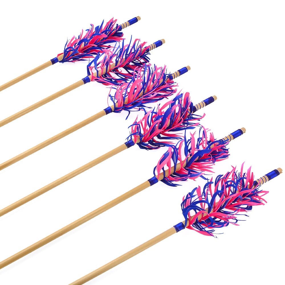  32" Flu-Flu Wooden Arrows Traditional for Recurve and Longbow