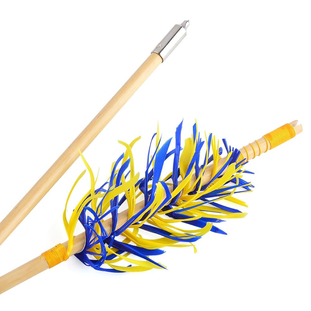  32" Flu-Flu Wooden Arrows Traditional for Recurve and Longbow