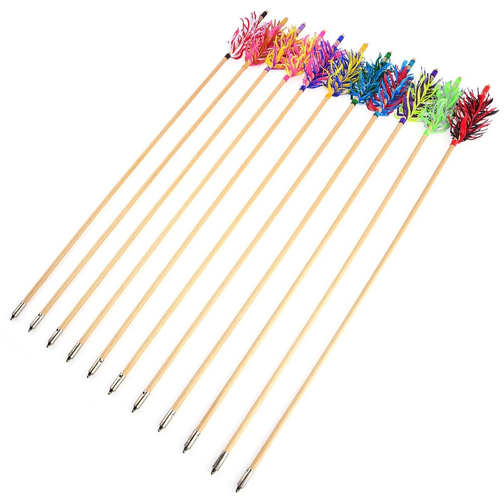  32" Flu-Flu Wooden Arrows Traditional for Recurve and Longbow