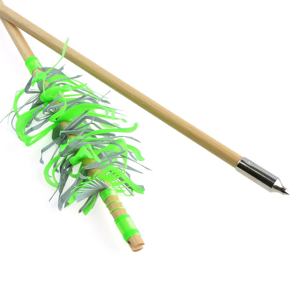 32" Flu-Flu Wooden Arrows Traditional for Recurve and Longbow