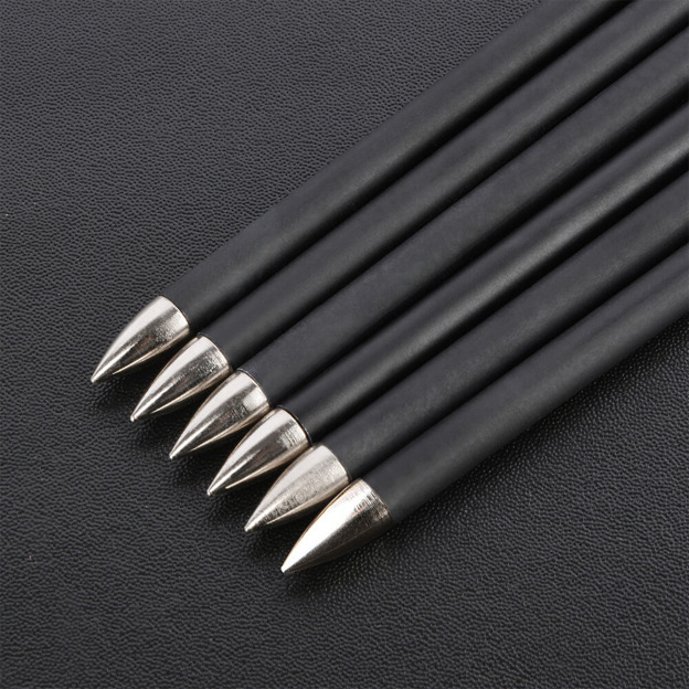 AMEYXGS Target Arrows 1000 Spine Carbon Arrow 32.8" Fixed Steel Points 