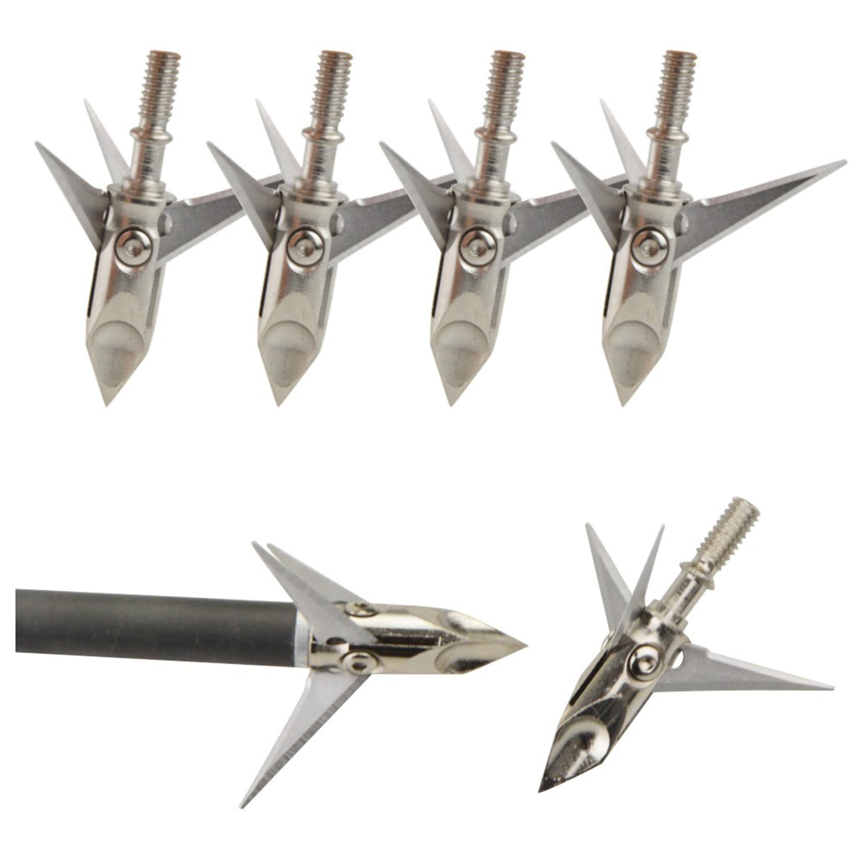  6X Archery Broadheads Blade Arrowheads Hunting Shooting Target