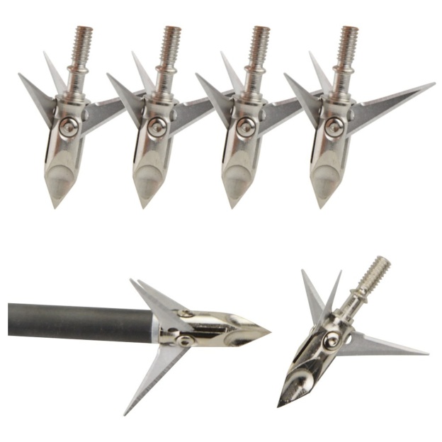  6X Archery Broadheads Blade Arrowheads Hunting Shooting Target