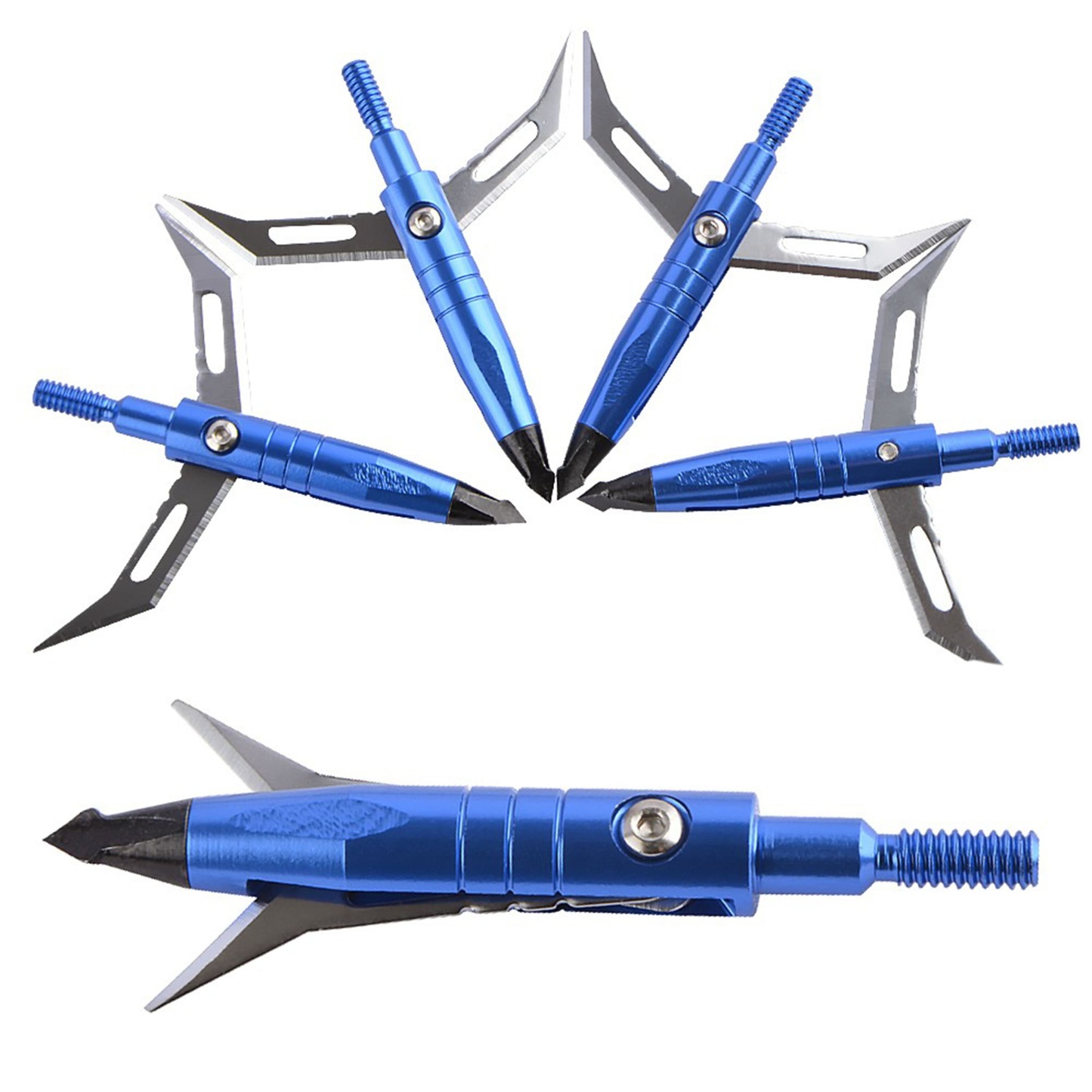  6X Archery Broadheads Blade Arrowheads Hunting Shooting Target