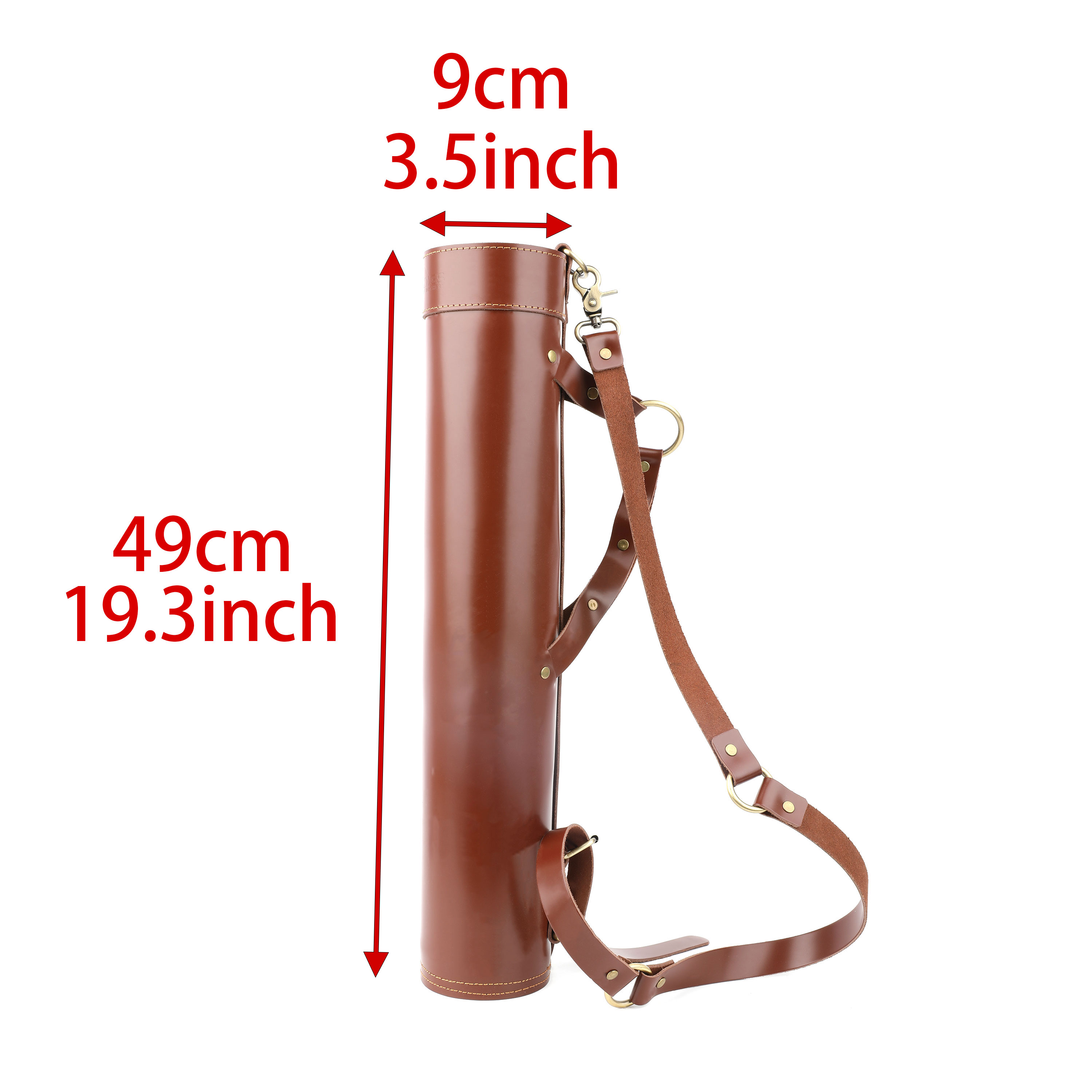 Leather Archery Quiver Shoulder/Waist Carry Handmade Cowhide LH RH