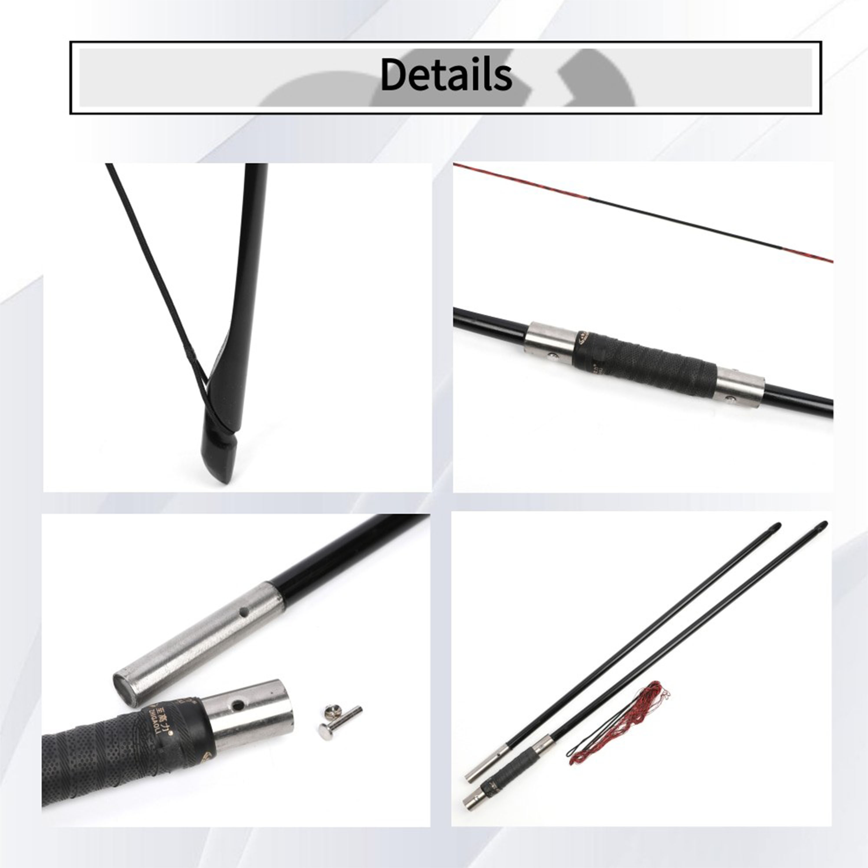 65" Traditional English Longbow 60lbs Takedown Straight Bow Archery 