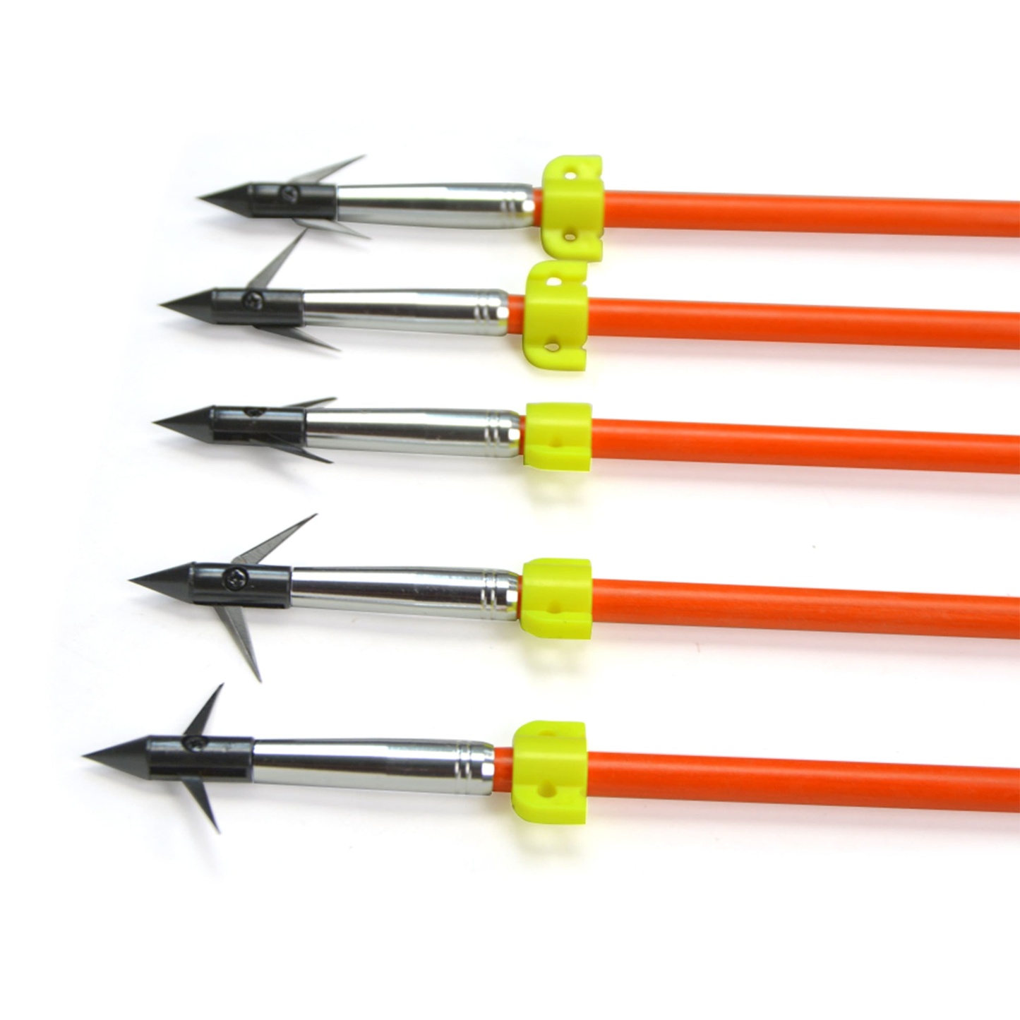 6pcs Bowfishing Arrow Archery Fishing Glue-on Nock Additional Screw