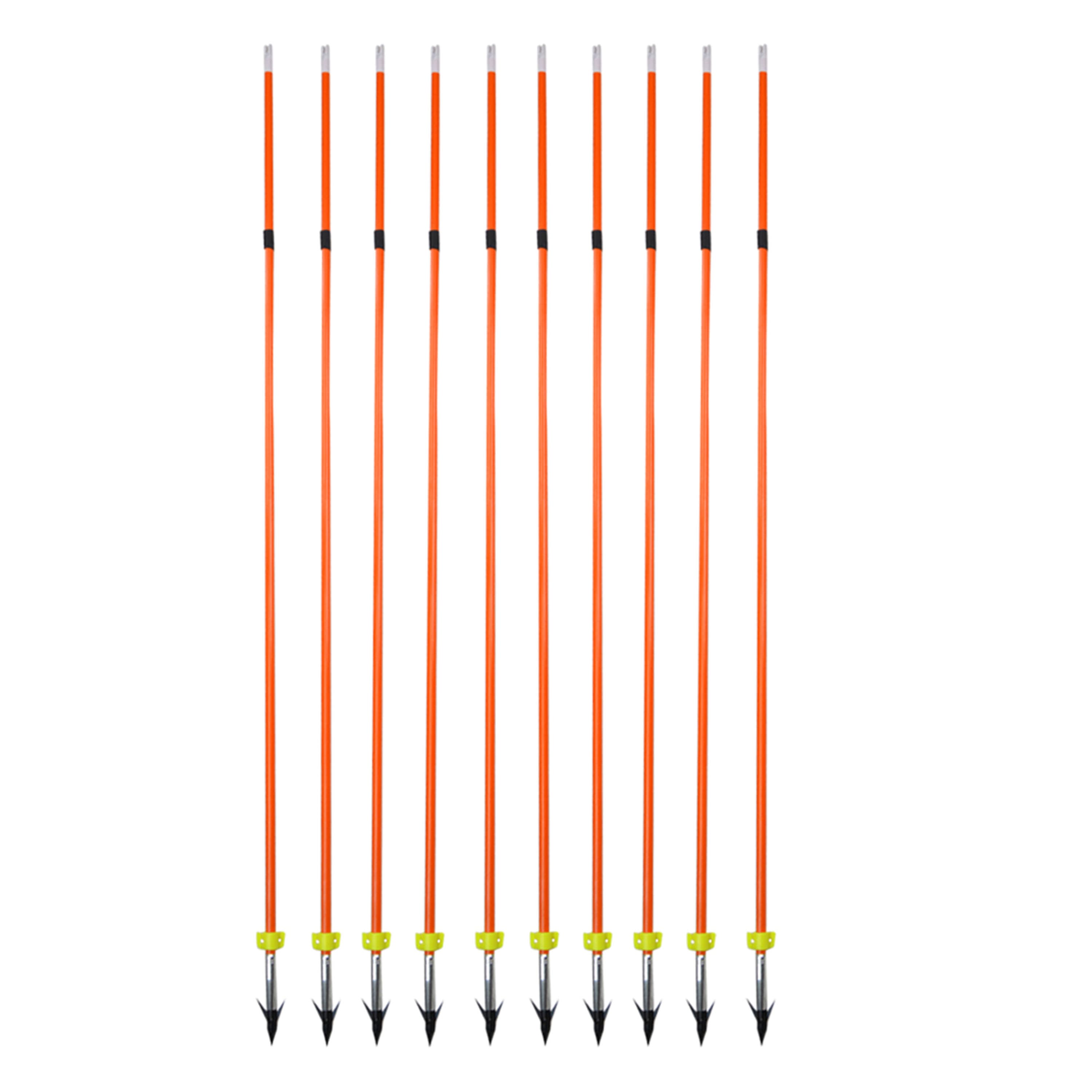 6pcs Bowfishing Arrow Archery Fishing Glue-on Nock Additional Screw