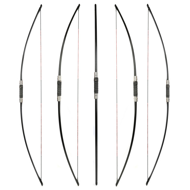 65" Traditional English Longbow 60lbs Takedown Straight Bow Archery 